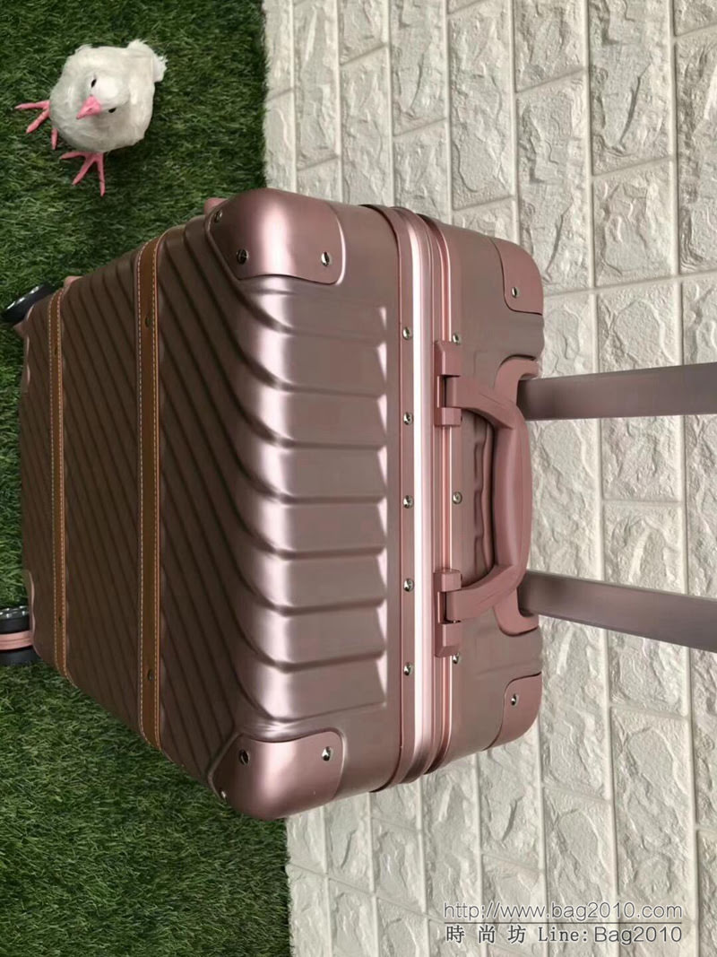 RIMOWA日默瓦 慶國慶 Pc配鋁合金寬 時尚拉杆箱 20寸登機箱  xbt1114